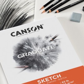 Canson Graduate Sketch Pad, Foldover, 5.5x8.5 inch, 40 Sheets | Artist Paper for Adults and Students