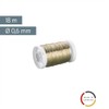 Gütermann/KnorrPrandell 6468845 - Filo Arrotolato, 0,6mm, Colore: Ottone