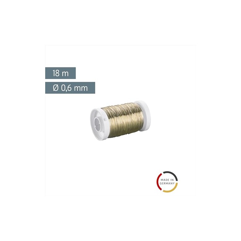 Gütermann/KnorrPrandell 6468845 - Filo Arrotolato, 0,6mm, Colore: Ottone