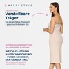 Merry Style MS10-402 Women's Knee-Length Petticoat Midi Length Adjustable Straps,