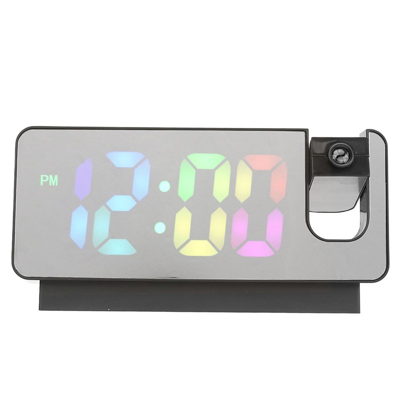 Digital Alarm Clock Temperature Display Calendar Snooze Mute Voice Activated