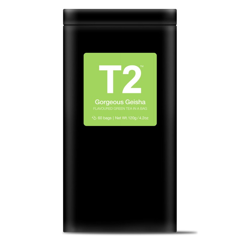 T2 Tea Gorgeous Geisha Green Tea in Tea Caddy 60