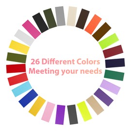 Ampkllz 26pcs Elastic Bands for Sewing, Elastic Wide Edging Band Colourful Sewing Elastic Band Flat Elastic Band for Sewing Accessories DIY Crafts(20mm*1m,26 colors mixed)