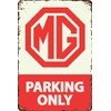 LUCKYLINDE Retro Tin Sign Suitable for MG Oldtimer Fans and