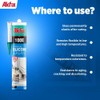 Akfix 100E RTV Clear Silicone Caulk (12x10.1 fl.oz.) - 100%