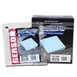 GERSON #2000 #2000 Soft CODE BLUE Tack Cloth 12 Sheets