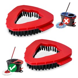 Scrub Brush Mop Head for Vlieda EasyWring 1 Tank System, Hard Bristle Cleaning Brush for Bathroom Garage Kitchen Wall