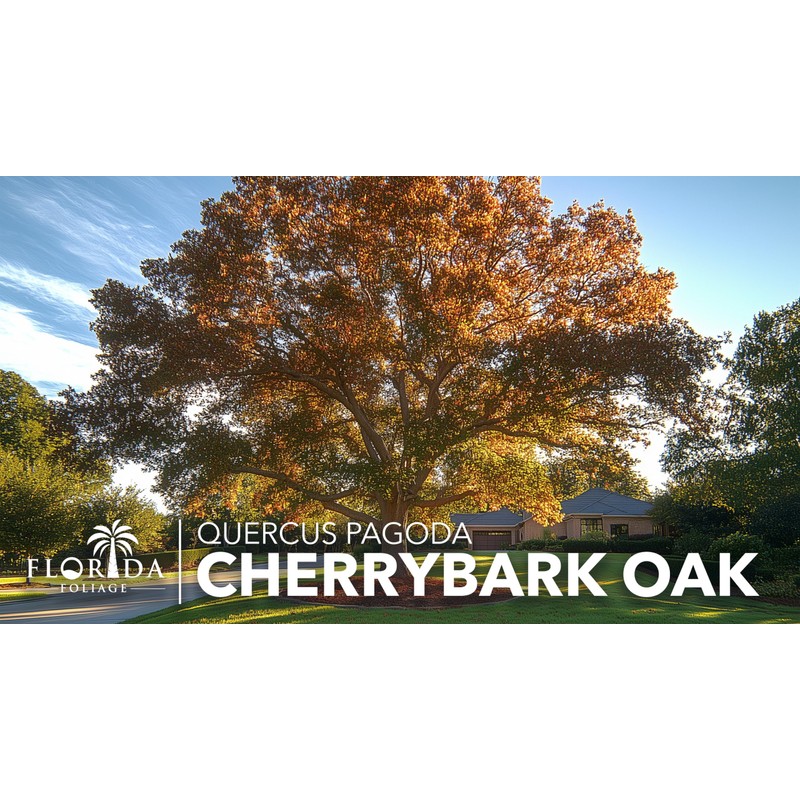 Cherrybark Oak Tree | 3 Live Plants | Quercus Pagoda