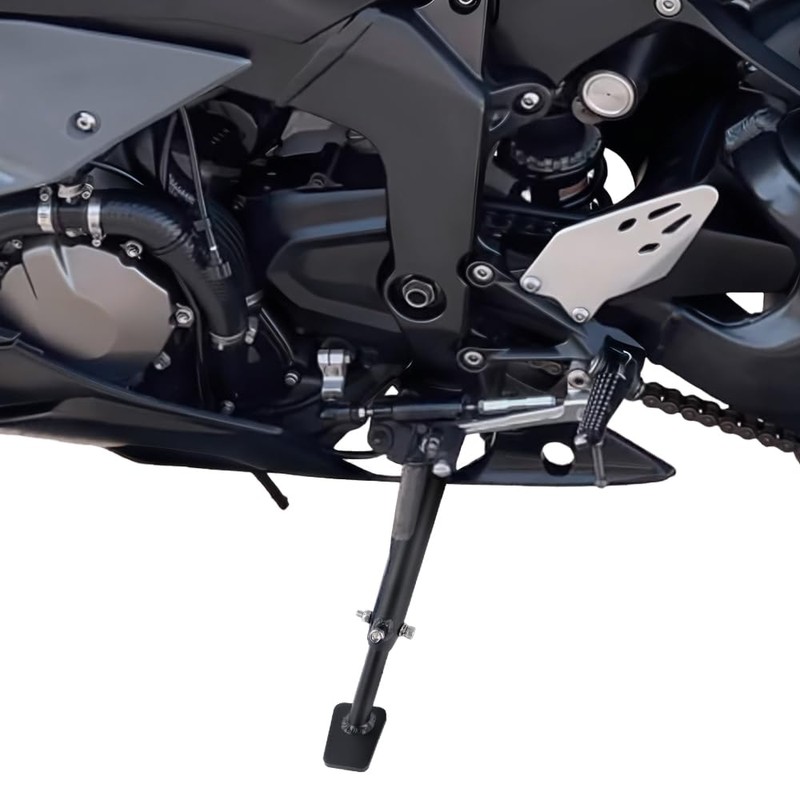 REARACE 0-3'' Adjustable Kickstand Sidestand Fit for Ninja ZX-6R 2013-2026