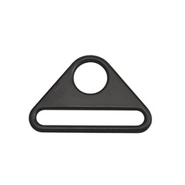 Wuuycoky 2" Inner Diameter Zinc Alloy Black Triangle Buckle Triangle Adjuster Ring Pack of 6