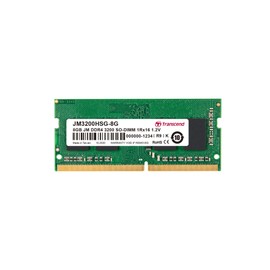 Transcend JM3200HSG-8G Laptop Memory PC4-25600 (DDR4-3200) 8GB 1.2V 260pin SO-DIMM 1Rx16 (1Gx16) CL22 Lifetime Warranty