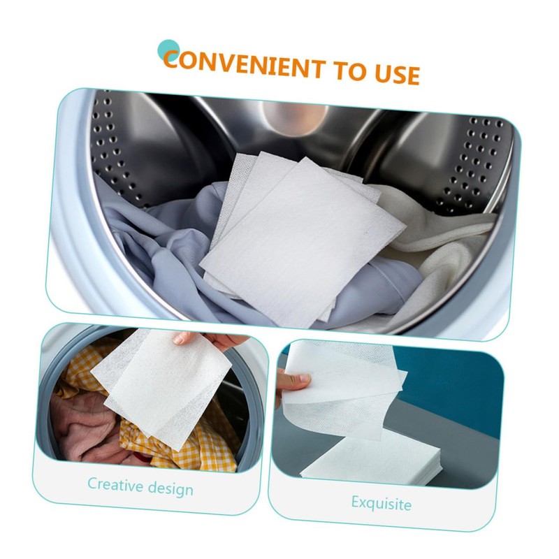 Outanaya Catching Fabric Sheets 48 Sheets of Laundry Absorption Sheets