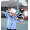DolliBu Sitting Brown Bear Police Officer Plush Toy - Soft