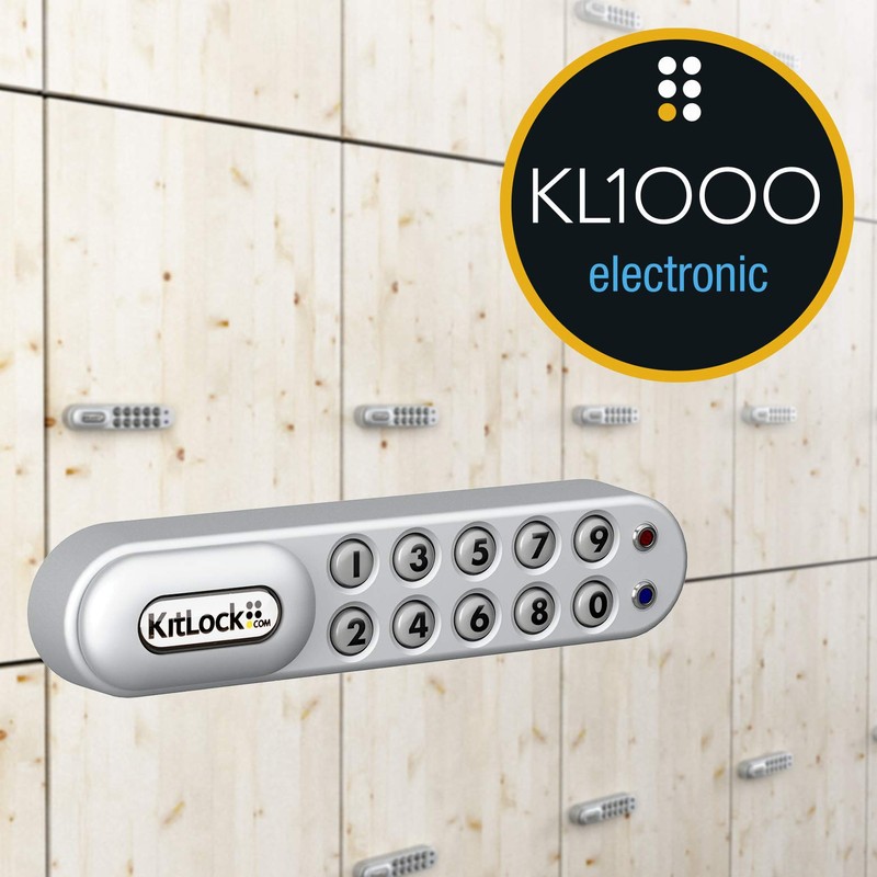 KitLock KL1000 Electronic Lock for Lockers and Furniture Keyless with