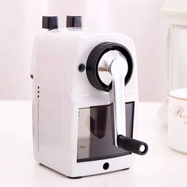 Waremew Manual Pencil Sharpener,Pencil Sharpener for Artists, Charcoal Pencil Sharpener for Sketching&Drawing Pencils,White
