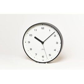 Lemnos LC18-03 WH Lemnos Wall Clock, AIRA AERA, Analog, Aluminum, White, White, φ7.9 x 1.6 inches (200 x 40 mm)