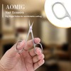 AOMIG Cuticle Scissors, Stainless Curved Blade Nail Scissors, Eyebrow Scissors
