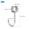 sourcing map 6Pcs Pipe Rod Hooks, Stainless Steel 19mm/0.75" Inner