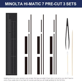For Minolta Pre-cut Custom Light Seal Foam Sponge Kit For Minolta Hi-Matic 7 7S 7S II Camera