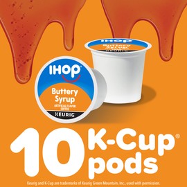 IHOP Buttery Syrup Flavored Keurig K-Cup Coffee Pods, 10 ct Box