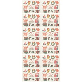 Beavorty 2sets Cartoon Stickers Kids Temporary Glitter Set Christmas Xmas Party Favors 6sheets*2