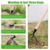 Standing Weeder,¬†4-Claw Steel Head Design Manual Weeder,¬†Durable and Sturdy Garden