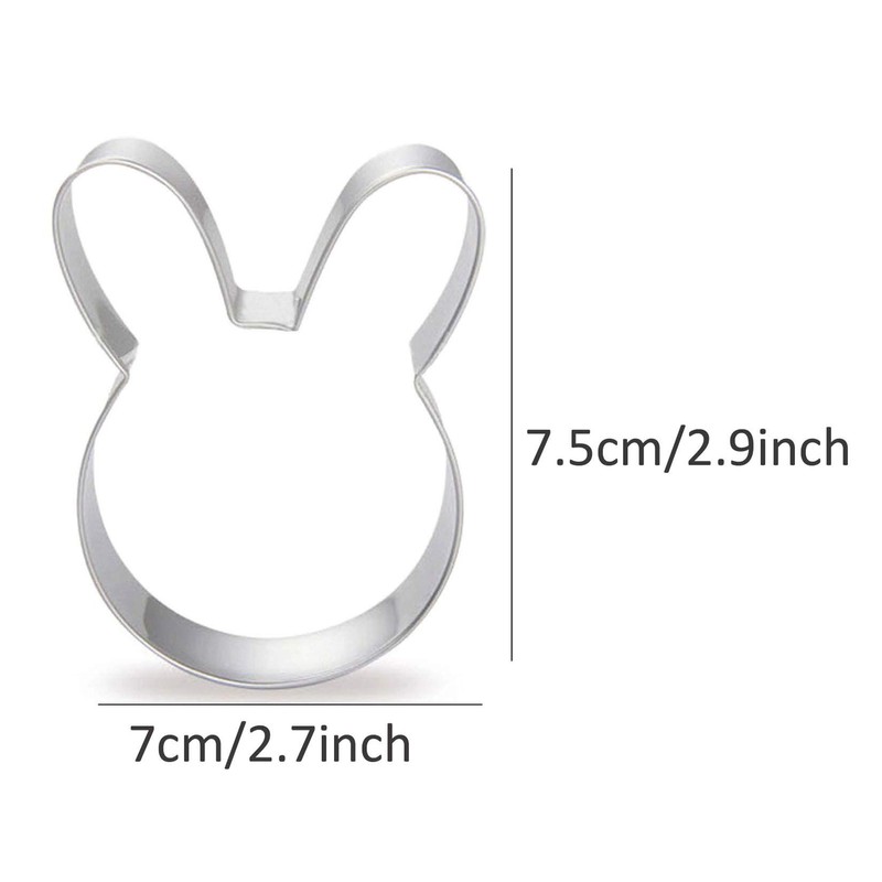 WDYJMALL Rabbit Head Cookie Cutter