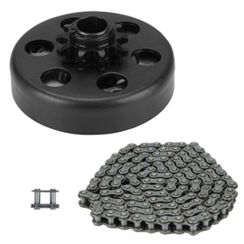 Youxmoto Centrifugal Go Kart Clutch 3/4 Bore 10 Tooth with #420 Chain (96 links), Works 2-6.5hp, 2300±300 RPM, Compatible With#40 41 Chain, for Lifan 196cc, for Honda GX160/GX200, 3/4" Shaft (19.05mm)