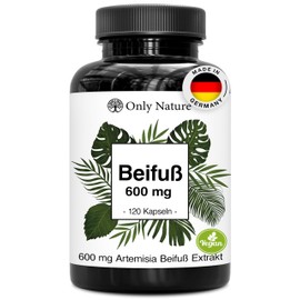 Beifuß Kapseln – 180 hochdosierte Kapseln (10:1) – Artemisia Vulgaris Extrakt (600 mg) – 6-Monats-Vorrat – 100 % natürlich, vegan & laborgeprüft