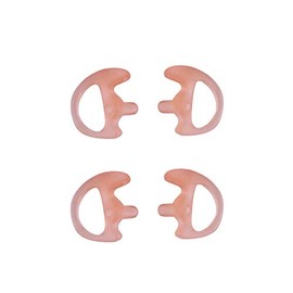 Yolipar Replacement Soft Silicone Eardud Earmold for Walkie Talkie Audio kit Air Acoustic Tube Earpiece Headset (Flesh, Medium(2 Pairs))
