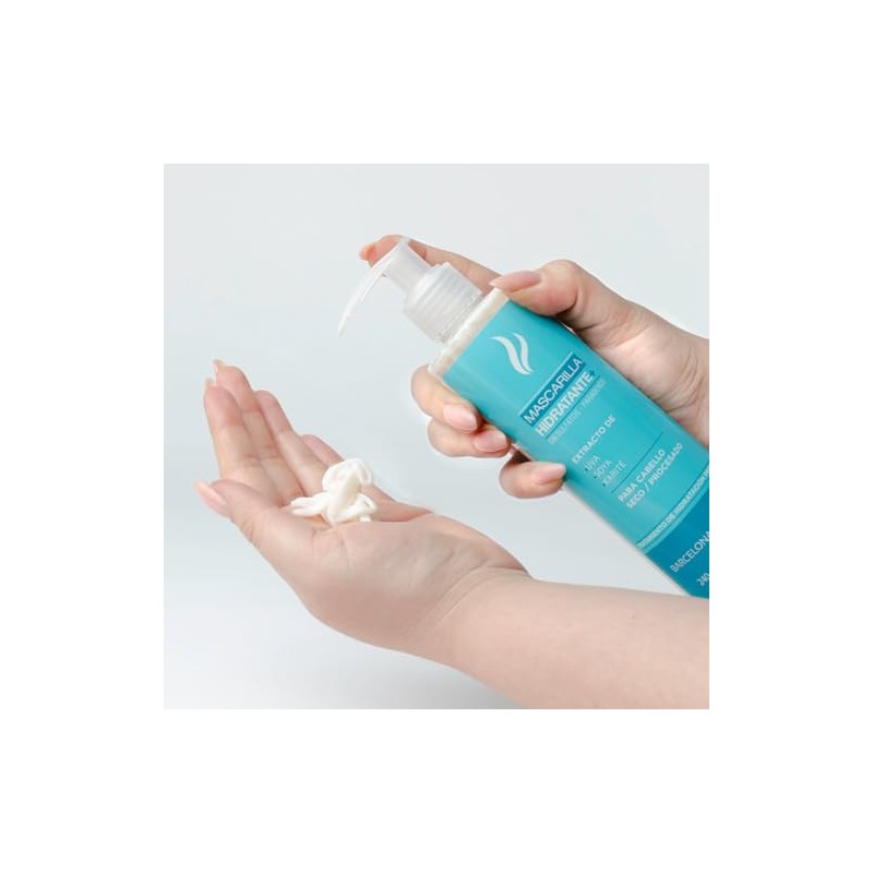 Mascarilla Hidratante Reparadora, Cabello Seco y Maltratado, Semilla Uva
