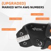 KF CPTEC Ratcheting Crimping Tool for Open Barrel Terminals, for
