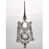 Jingle Bells Lauscha Christmas Tree Topper Silver with Reflex 4