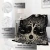 VODRM Tree of Life Retro Blanket Mystical Spiritual Seekers Black