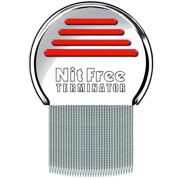 The Original Since 1998 NitFree Terminator Lice Comb or Nit Comb Safely Removes Lice, Eggs and Nits German Version