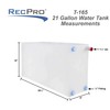 RecPro RV 21 Gallon Water Tank | Fresh or Gray