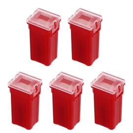 MECCANIXITY 5 Pcs Cartridge Fuse, 48VDC 50A Tall Profile Terminal Automotive Assortment Case Fuse for Car, Truck, RV, Boats