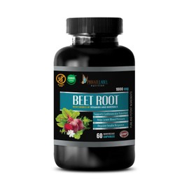 Private Label Nutrition Heart & Blood Pressure Support - BEET ROOT 1000mg - natural 1 Bottle 60 Capsules