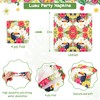 Fighting to Achieve 72PCS Hawaiian Luau Plates and Napkins, Set