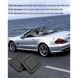 Vaticas Door Handle Button Cover Fit for Mercedes W220 S280 S320 S350 S420 1999-2005 CL600 CL55 CL63 CL65 2000-2006 SL500 SL550 SL55 SL65 2003-2008 Replace 2207601370 2207601470 2157600570 2PCS