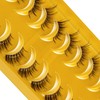 Half False Eyelashes, C Curl, Russian Stripes, False Eyelashes, Natural