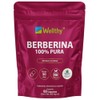 Wellthy Berberina Pura Cápsulas 100 Berberis Aristata 500mg Dias Consumo