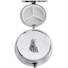 A15 Cat Design English Pewter On A Mirrored 3 Section
