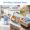 LIOOBO Blue Ice Packs for Coolers: 8PCS Reusable Ice Blocks