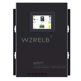WZRELB New 60A MPPT Solar Charge Controller 12V/24V/48 Auto, 18V/36V Manual Max PV 170V,LCD Full Touch Screen Design,Battery Charger Controller