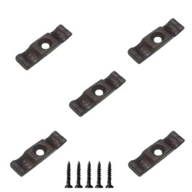 Turn Button Thumb Catch Latch 38mm Antique Black Cupboard Cabinet Wardrobe Thumb Turn Catch Latches for Gates, Sheds, Doors, Hutches and Cages with Fixing Screw Pack of 5