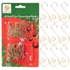 120Pcs Gold Christmas Ornaments Hangers Hooks for Christmas Tree Baubles,
