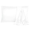 sourcing map Pillowcase Set Silk Satin Pillow Cases for Hair