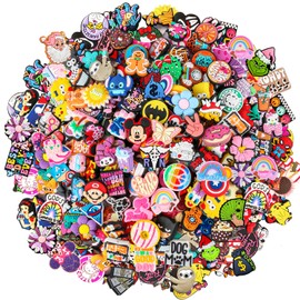 60Pcs Non-Repeat Cartoon Silicone Focal Beads for Pens,Random Cute Characters Focal Beads Bulk for Bead Pens Keychain and Crafting Supplies