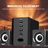 Universal Wired USB Computer Speakers System Stereo Bass Subwoofer LED